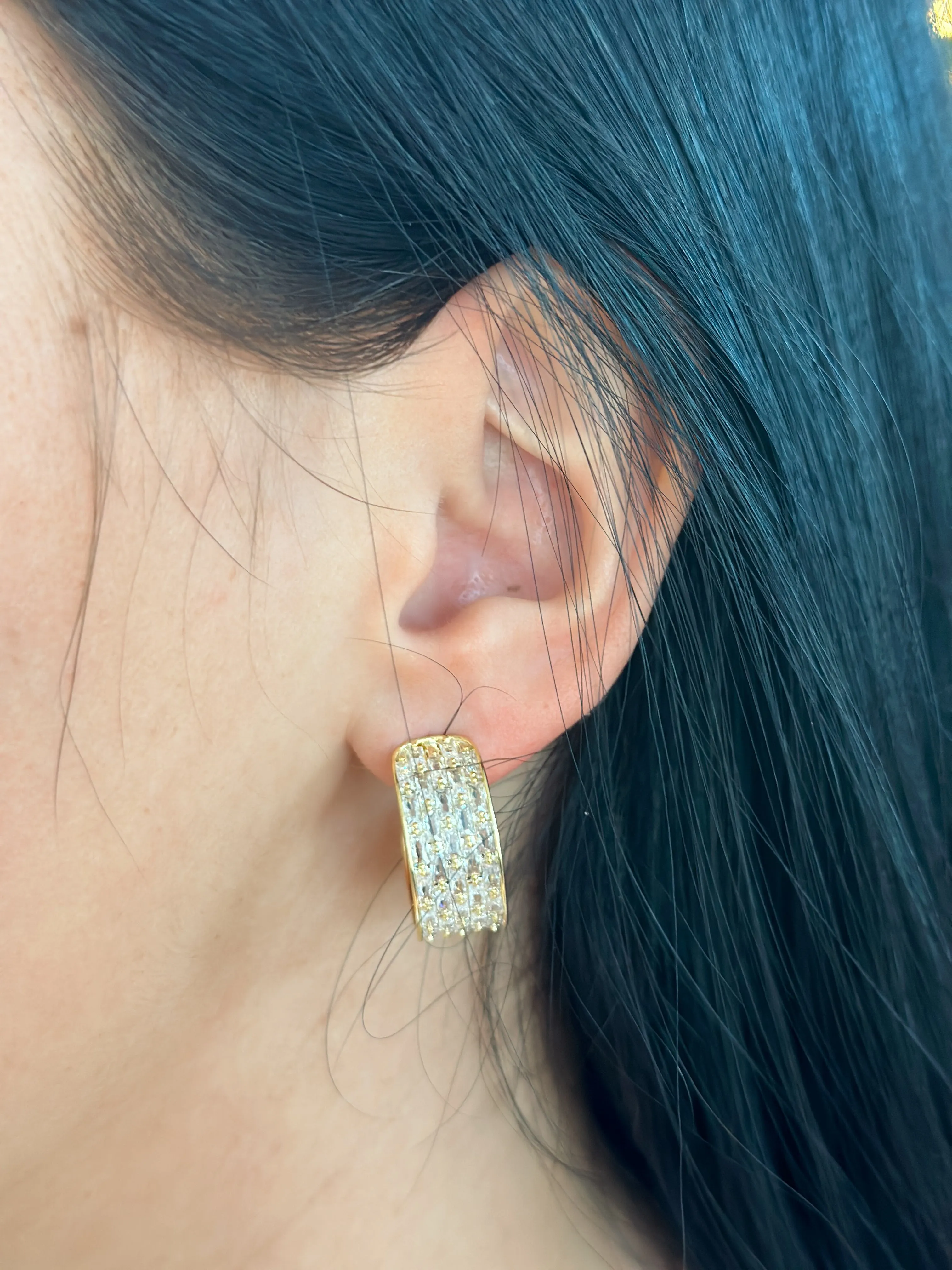 Bring the Glam Hoop Earrings