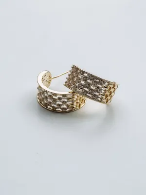 Bring the Glam Hoop Earrings