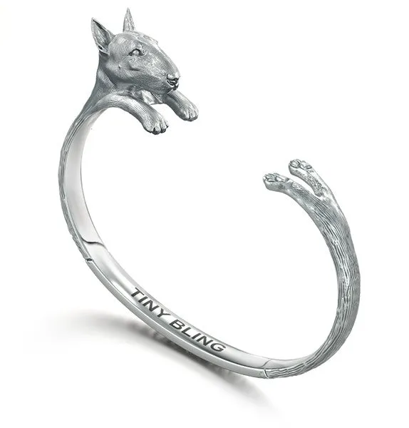 Bull Terrier Breed Jewelry Cuddle Cuff Bracelet