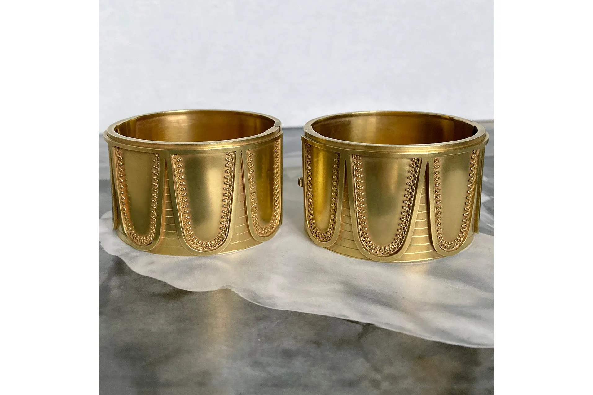 C.1870. Pair of Victorian Matching Bangles