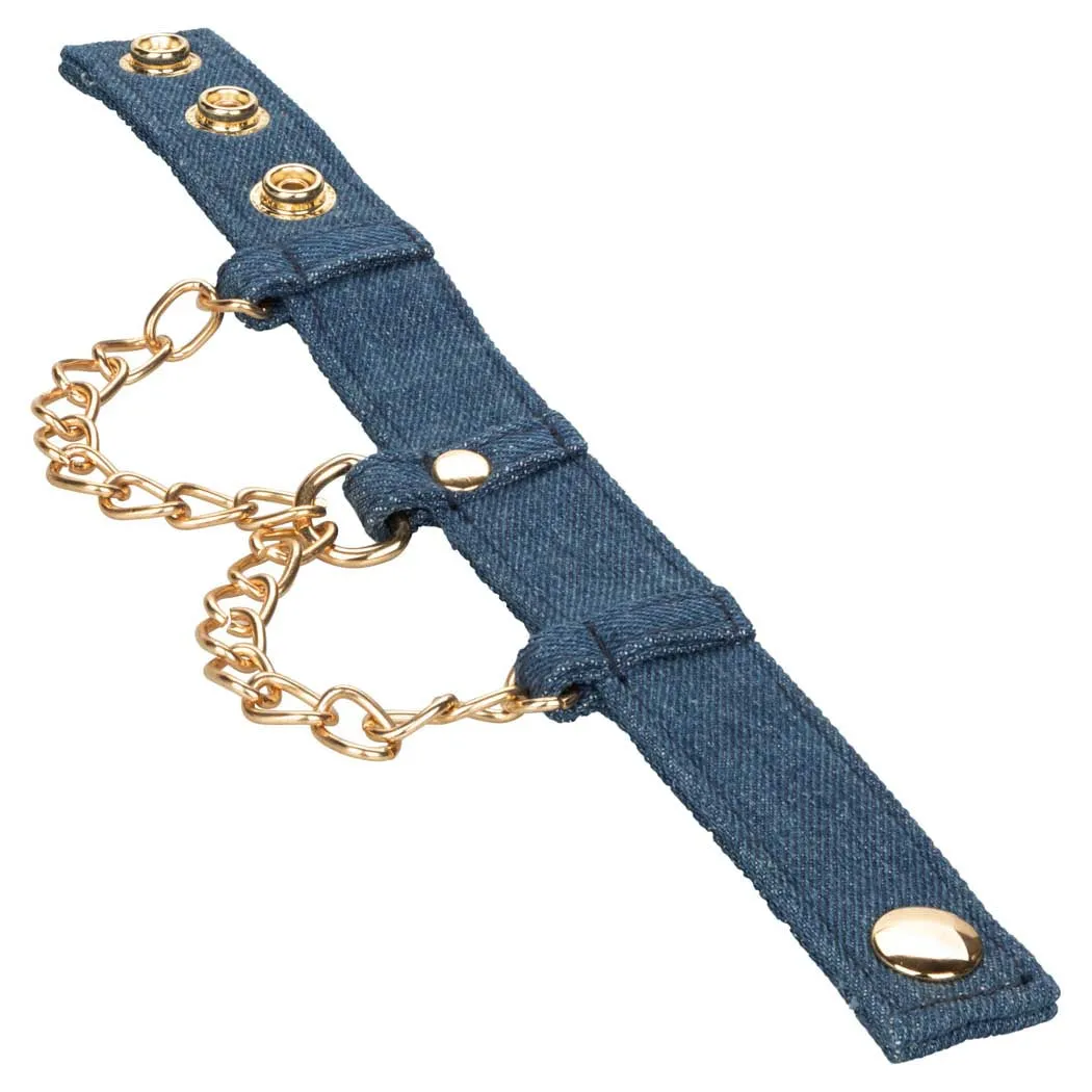 CalExotics Ride 'em Premium Denim Wrist Cuffs