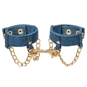 CalExotics Ride 'em Premium Denim Wrist Cuffs