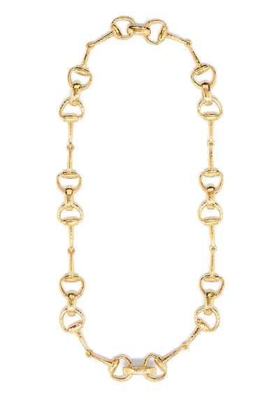 Capucine de Wulf Equestrian Snaffle Bit 20" Chain Necklace - Gold