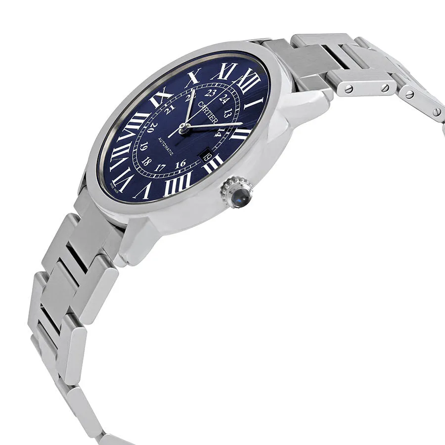 Cartier Ronde Solo Automatic Blue Dial Men's Watch WSRN0023