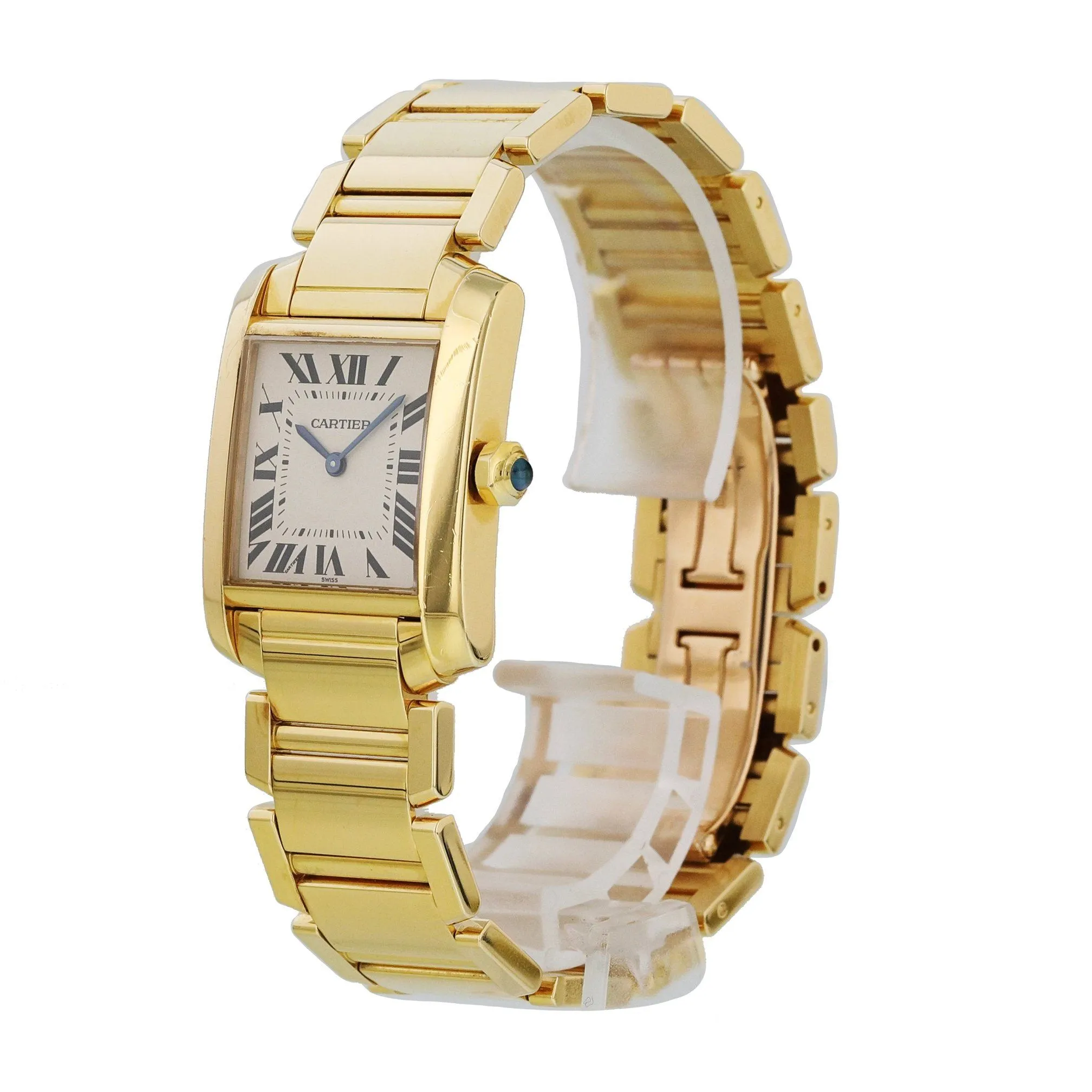 Cartier Tank Francaise 1820 Yellow Gold Ladies Watch
