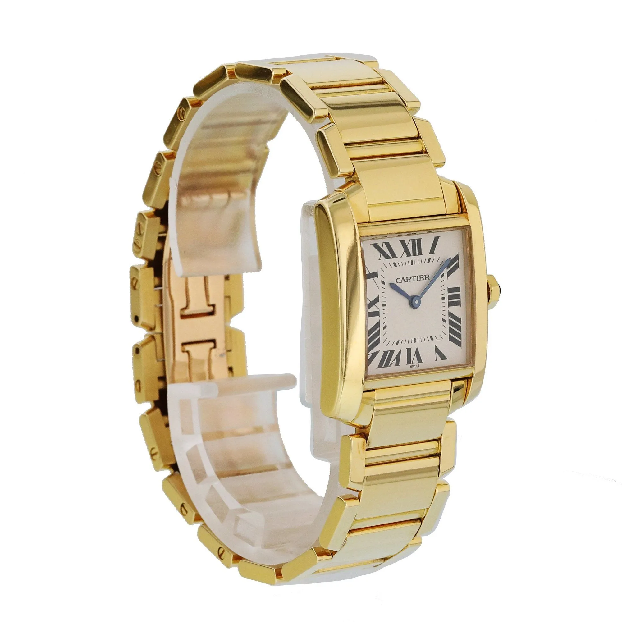 Cartier Tank Francaise 1820 Yellow Gold Ladies Watch