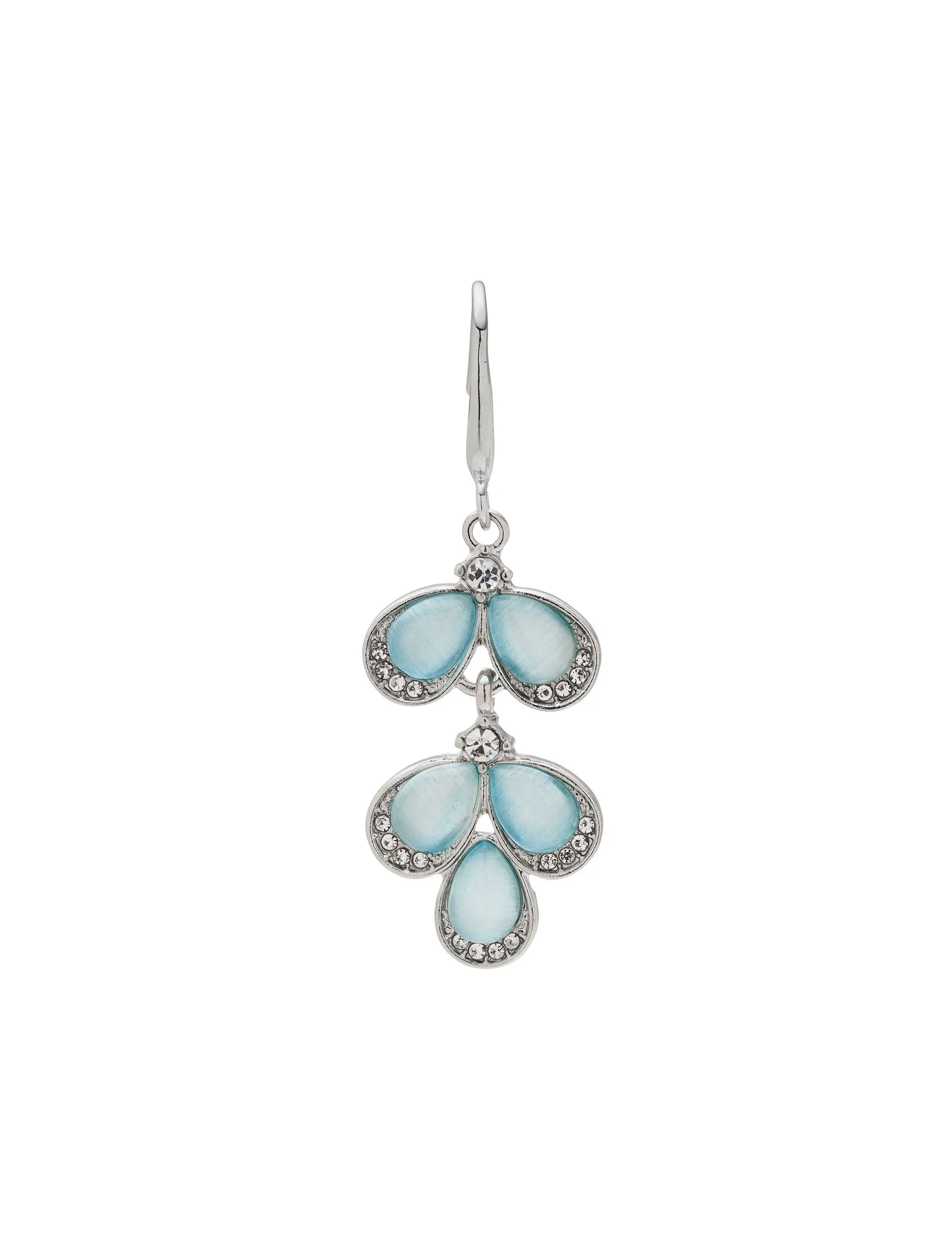 CAT EYE STONE CHANDELIER EARRING