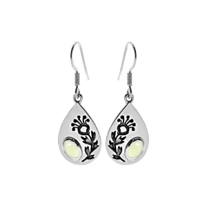 Catalina dandelion prehnite earrings