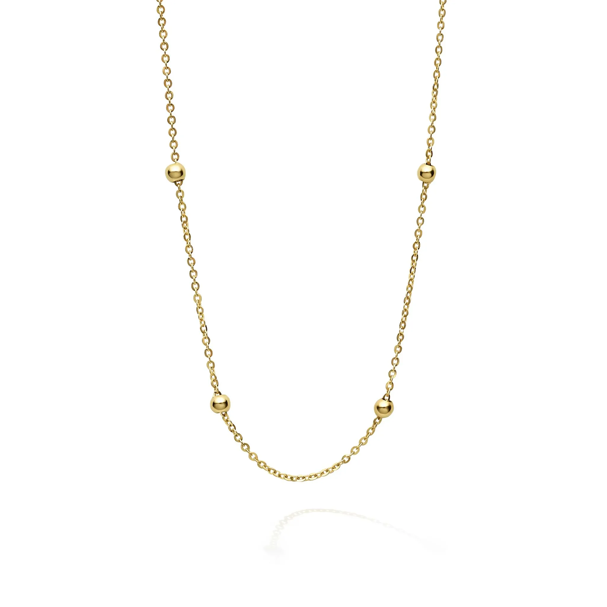 Caviar Gold 18K Gold Earring and Necklace Gift Set