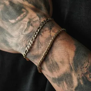Chain Bracelet Set - 24kt Gold