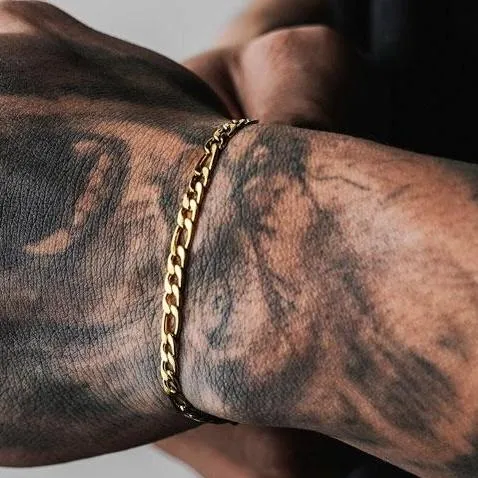 Chain Bracelet Set - 24kt Gold