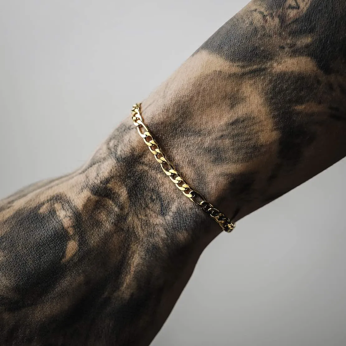 Chain Bracelet Set - 24kt Gold