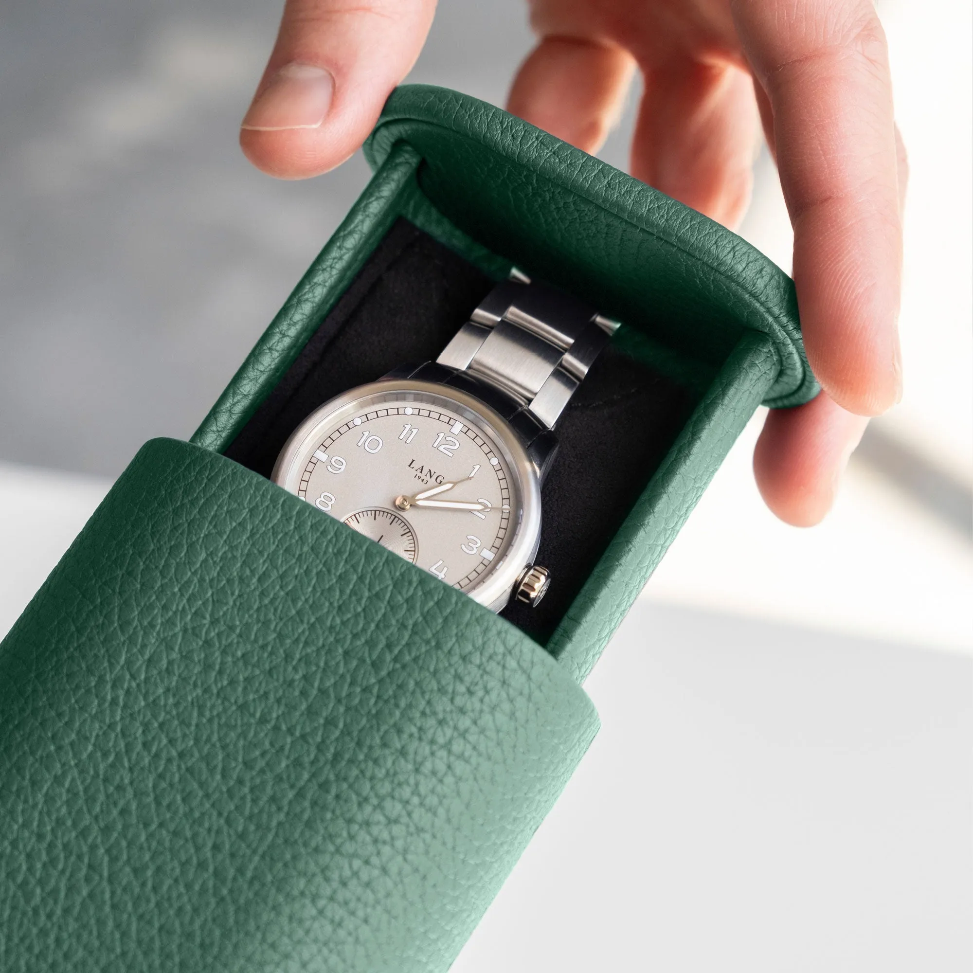 Charles Simon Oscar 1 Watch Roll - Emerald