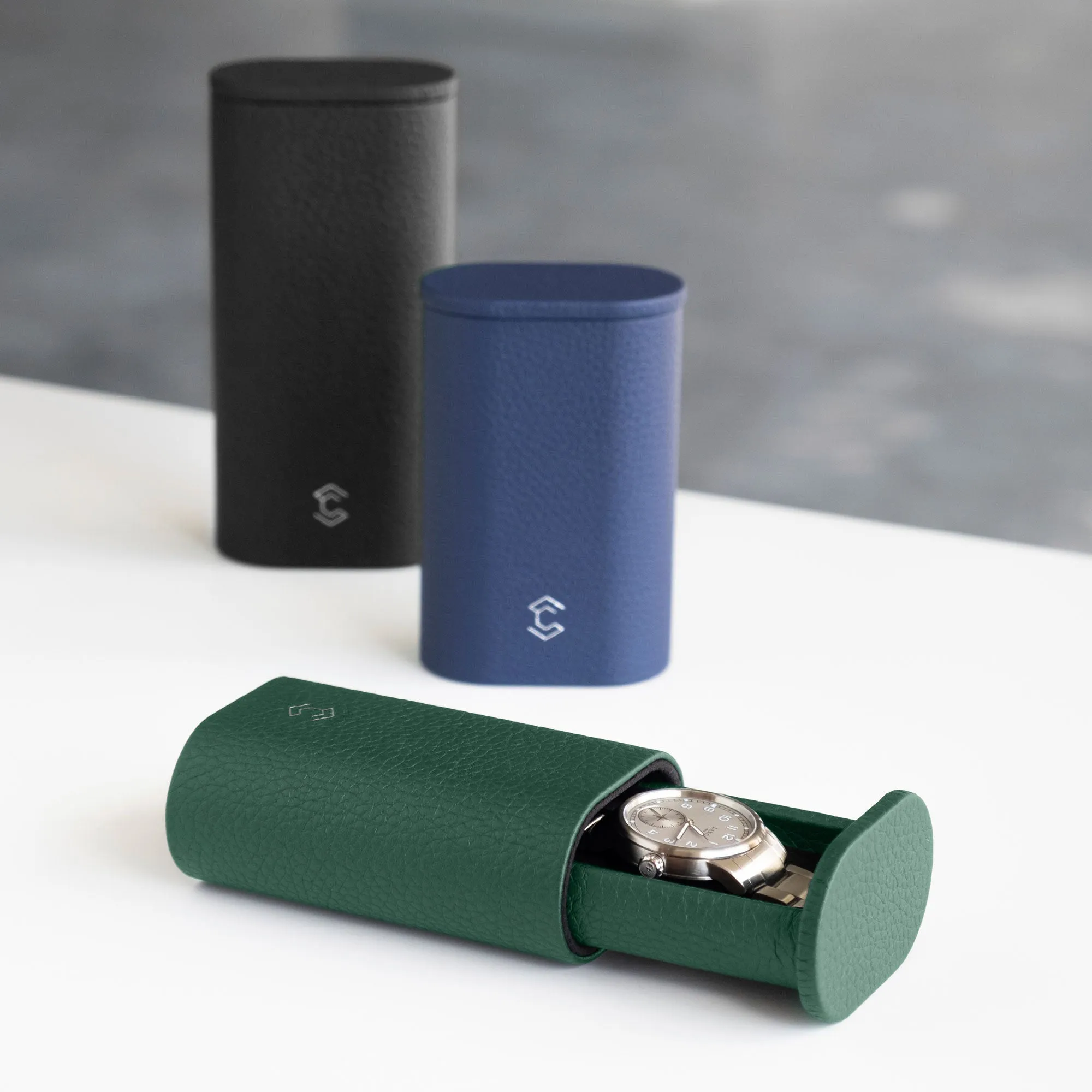 Charles Simon Oscar 1 Watch Roll - Emerald