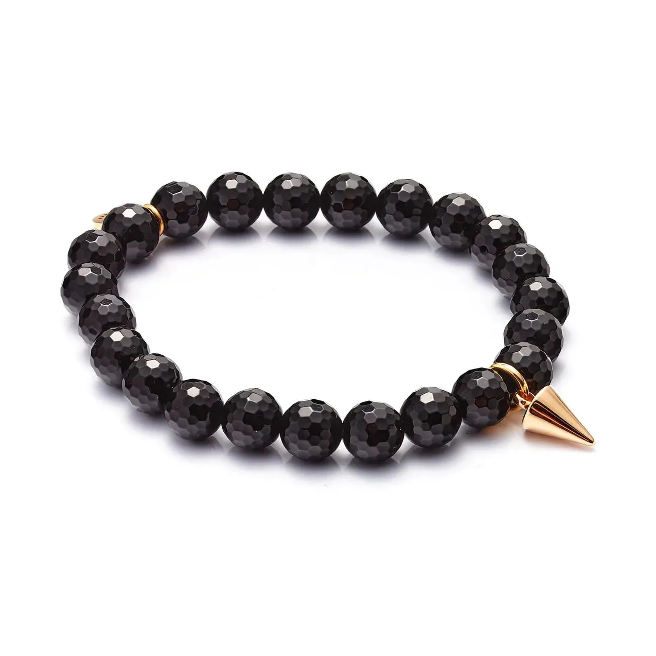 Charme Bracelet Trio By Silk & Steel - Black/Gold