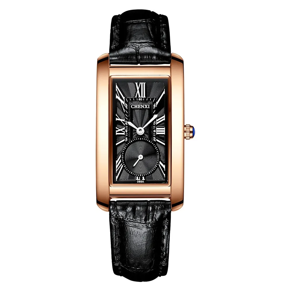 CHENXI Brand Fashion Women Watch Casual Luxury Women&#39;s Leather Bracelet Clock Waterproof WristWatch Ladies Quartz Dress Watches