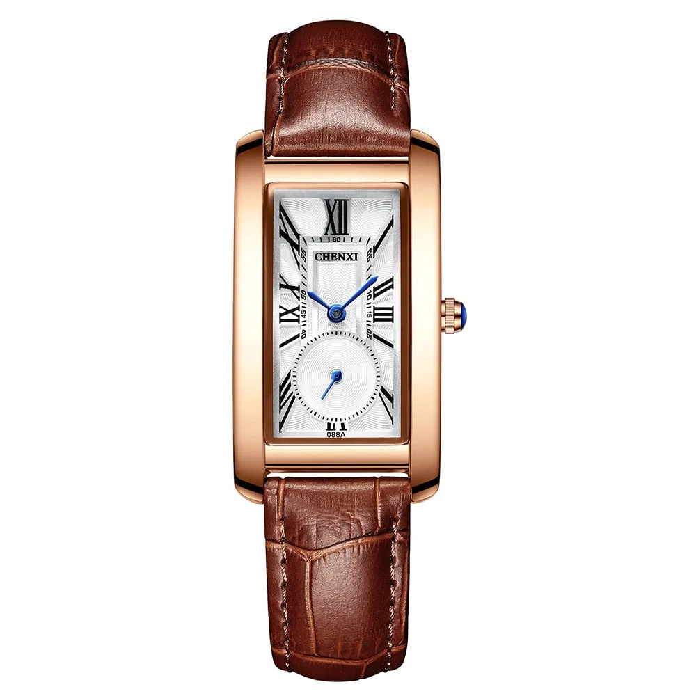 CHENXI Brand Fashion Women Watch Casual Luxury Women&#39;s Leather Bracelet Clock Waterproof WristWatch Ladies Quartz Dress Watches
