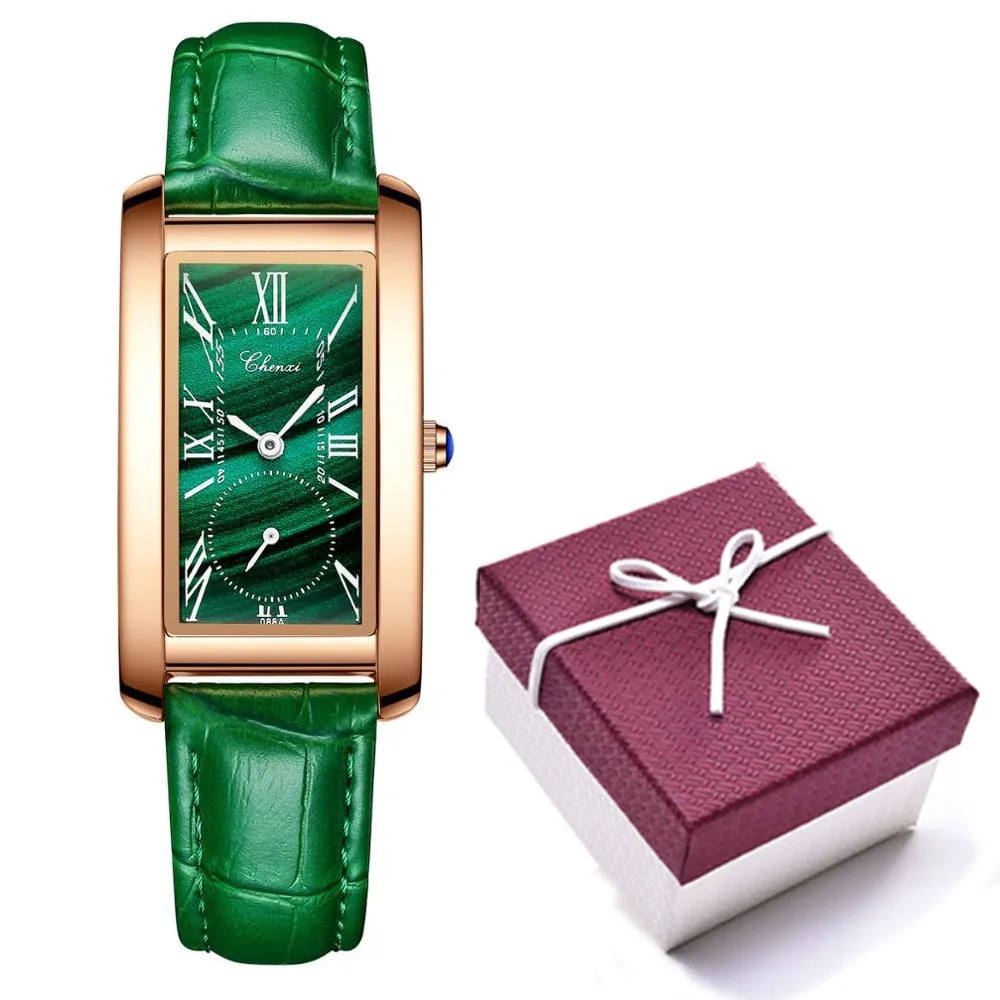 CHENXI Brand Fashion Women Watch Casual Luxury Women&#39;s Leather Bracelet Clock Waterproof WristWatch Ladies Quartz Dress Watches
