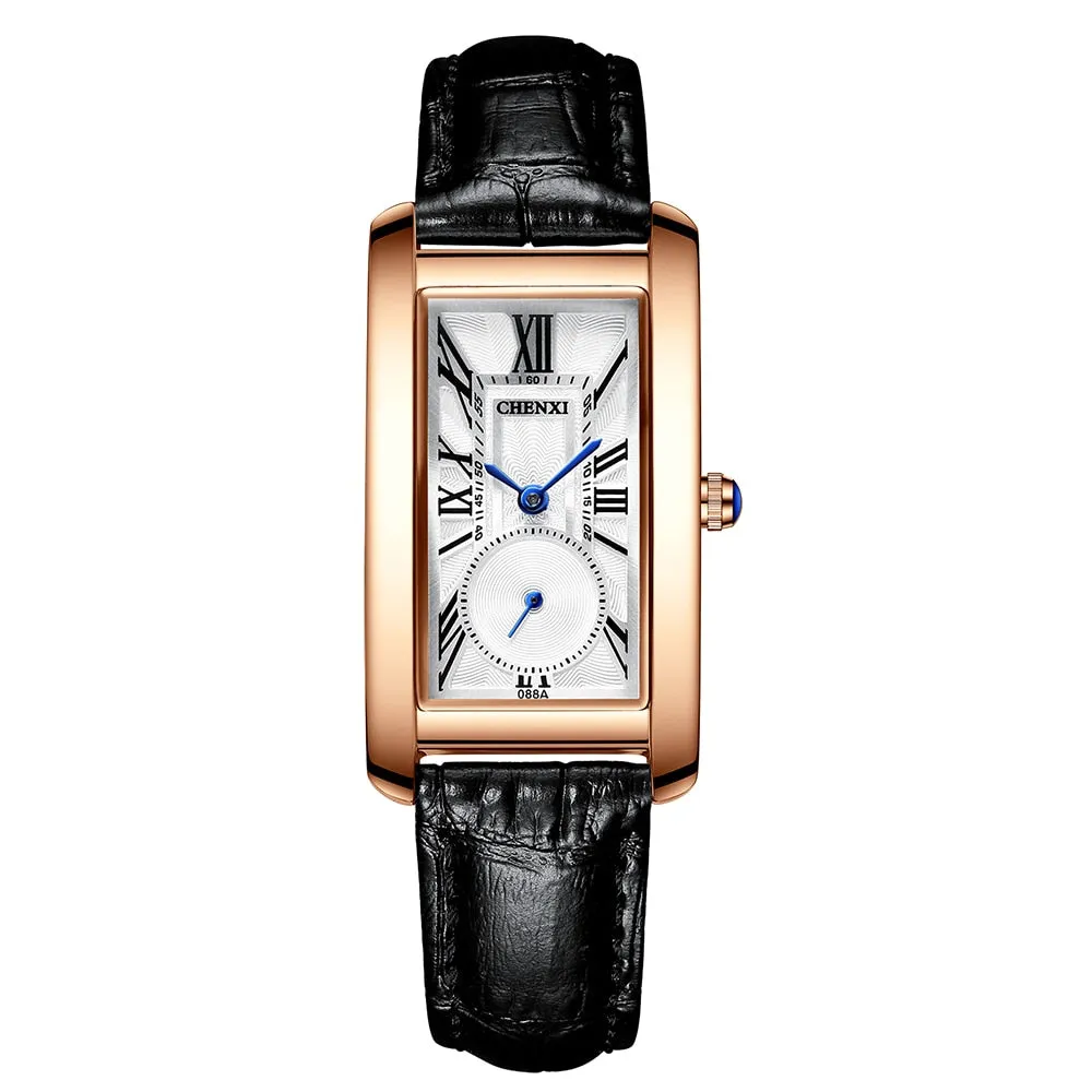 CHENXI Brand Fashion Women Watch Casual Luxury Women&#39;s Leather Bracelet Clock Waterproof WristWatch Ladies Quartz Dress Watches