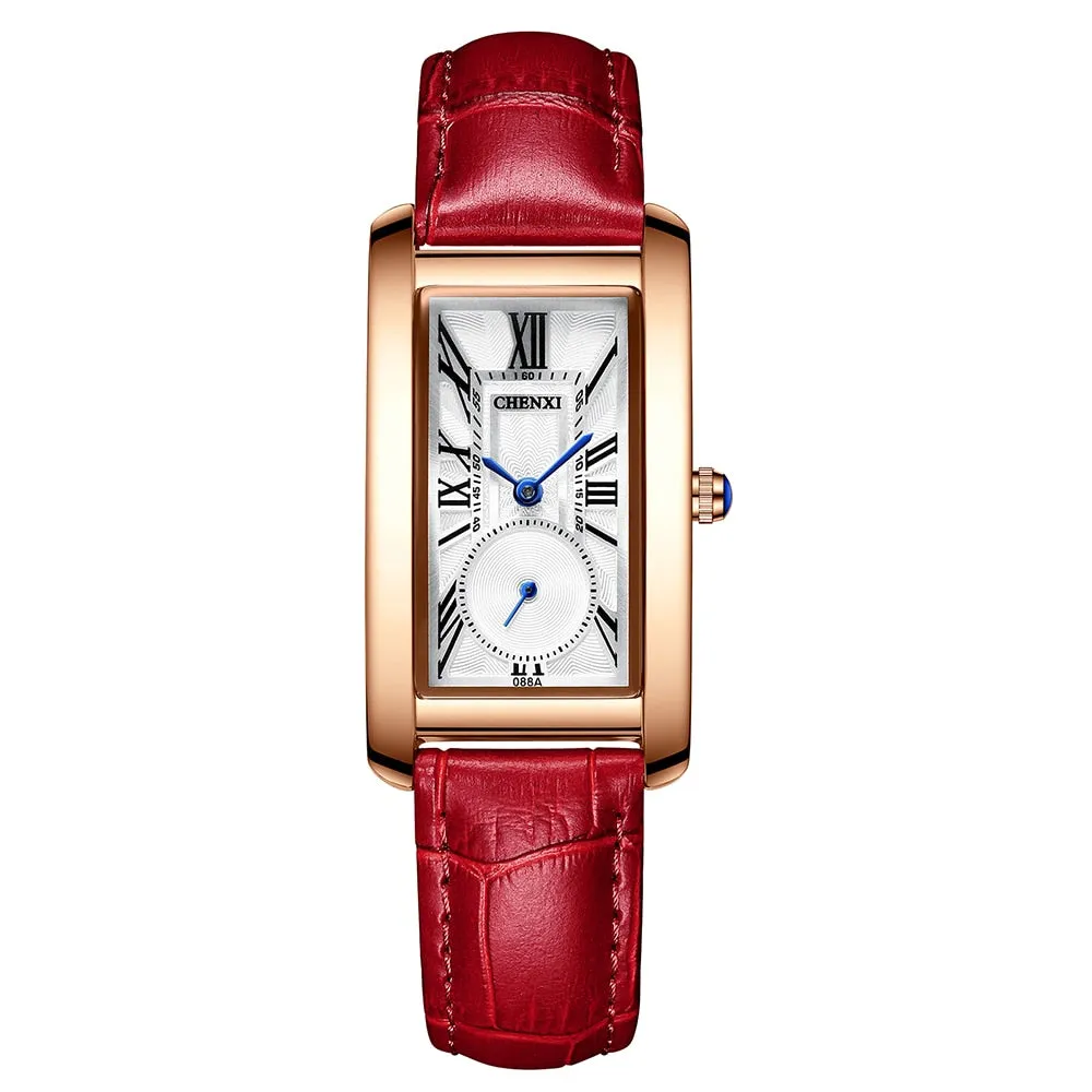 CHENXI Brand Fashion Women Watch Casual Luxury Women&#39;s Leather Bracelet Clock Waterproof WristWatch Ladies Quartz Dress Watches