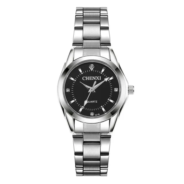 CHENXI Luxury Brand Fashion watches For Women Rhinestone Quartz Watch Women&#39;s Casual Dress Clock Ladies Bracelet Wristwatches