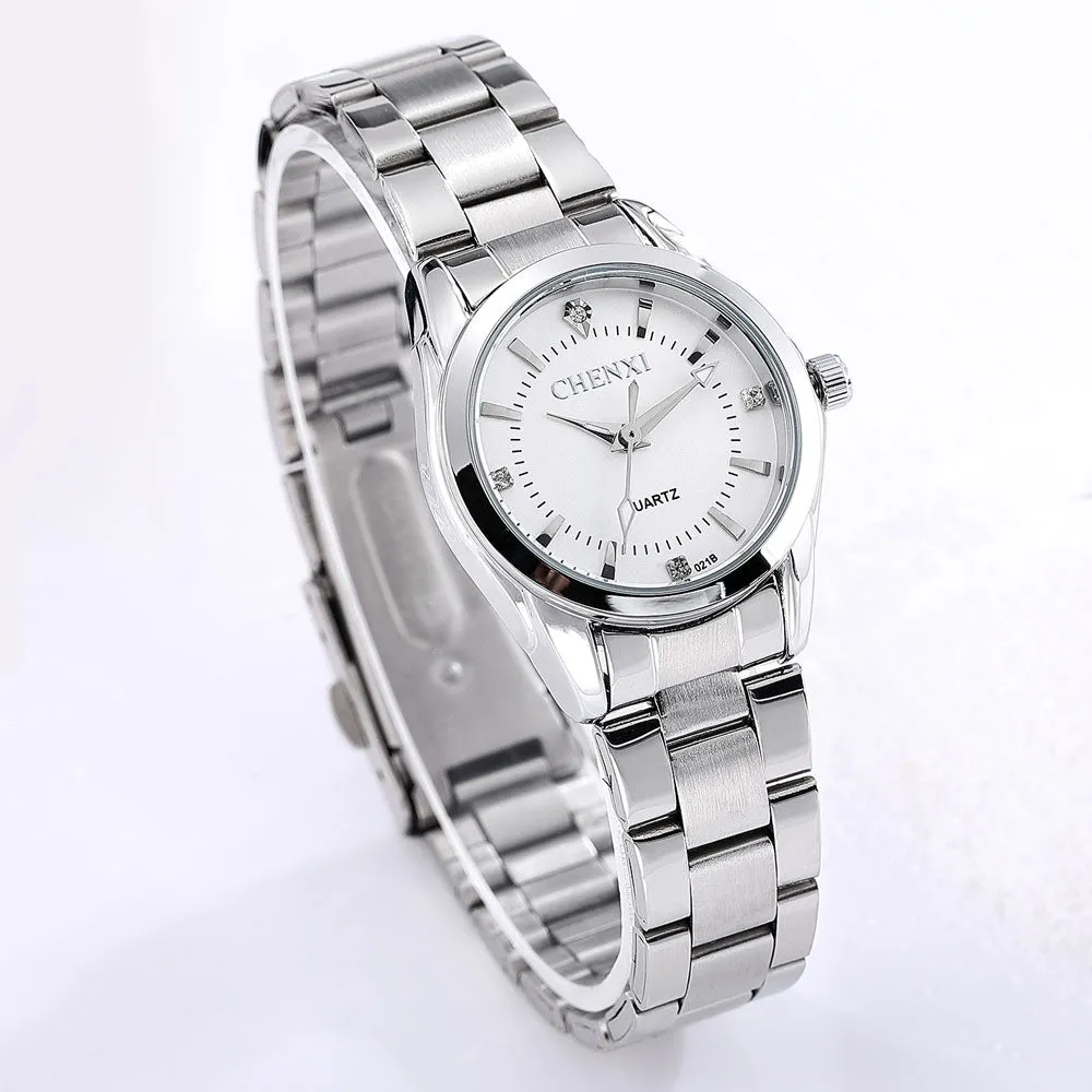 CHENXI Luxury Brand Fashion watches For Women Rhinestone Quartz Watch Women&#39;s Casual Dress Clock Ladies Bracelet Wristwatches