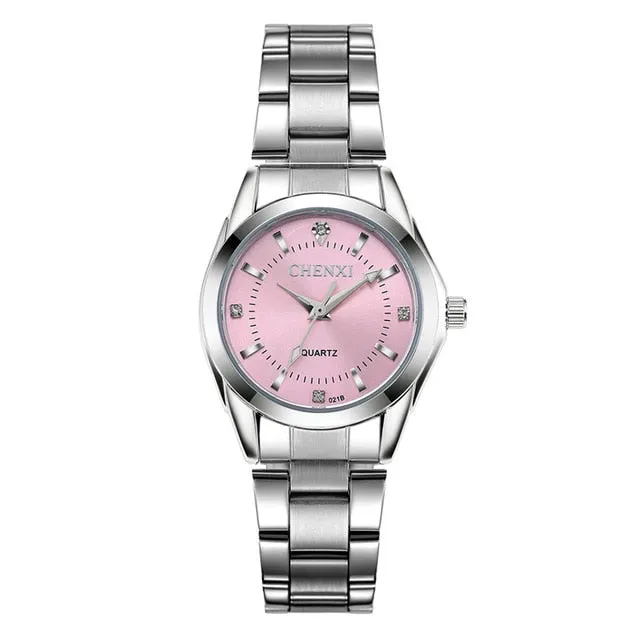 CHENXI Luxury Brand Fashion watches For Women Rhinestone Quartz Watch Women&#39;s Casual Dress Clock Ladies Bracelet Wristwatches