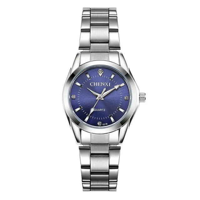 CHENXI Luxury Brand Fashion watches For Women Rhinestone Quartz Watch Women&#39;s Casual Dress Clock Ladies Bracelet Wristwatches