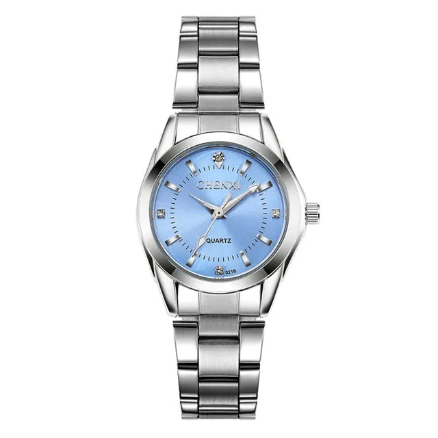 CHENXI Luxury Brand Fashion watches For Women Rhinestone Quartz Watch Women&#39;s Casual Dress Clock Ladies Bracelet Wristwatches