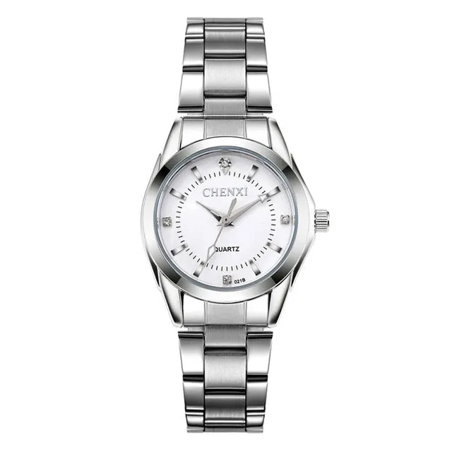 CHENXI Luxury Brand Fashion watches For Women Rhinestone Quartz Watch Women&#39;s Casual Dress Clock Ladies Bracelet Wristwatches