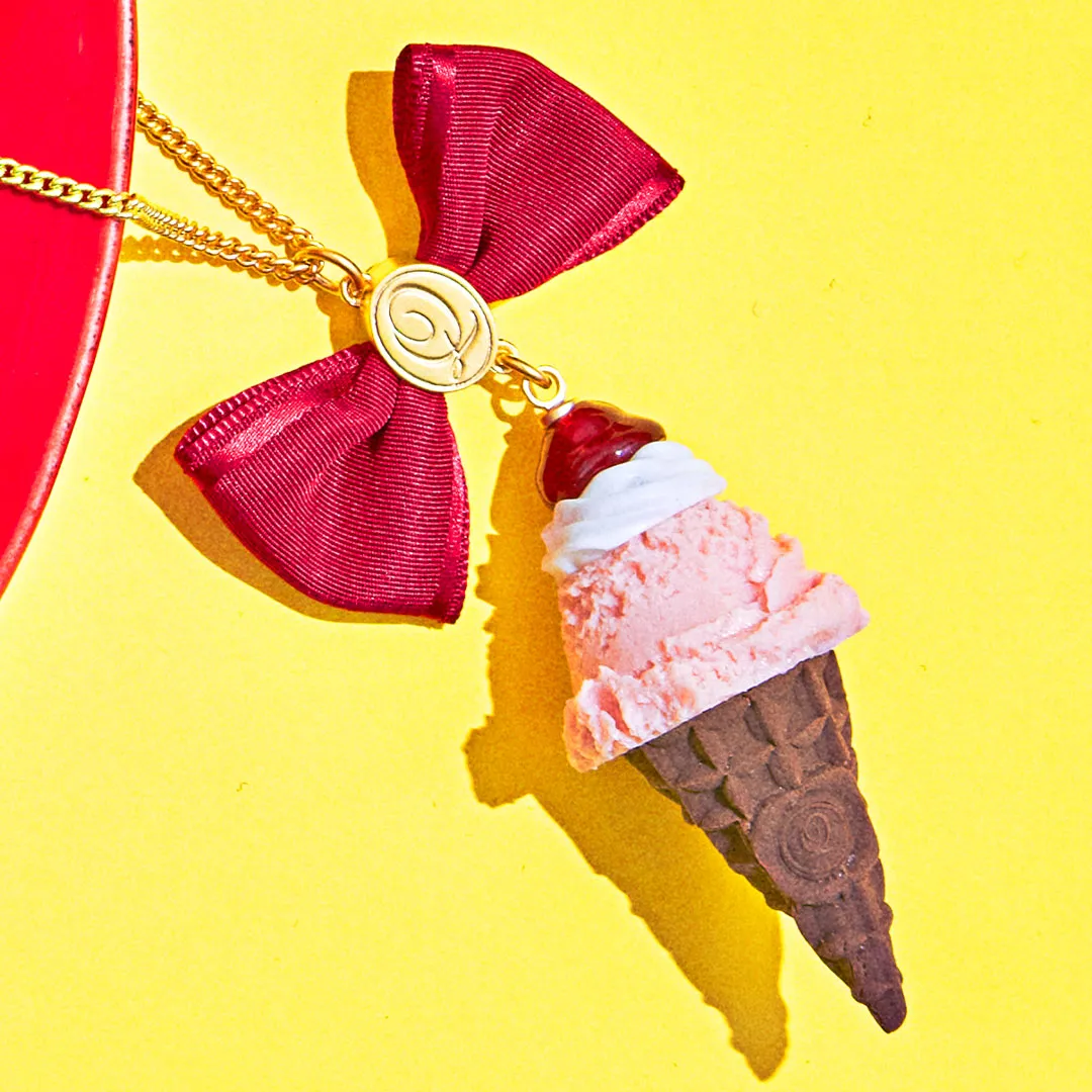Cherry Whipped Cream Strawberry Ice Cream Necklace【Japan Jewelry】