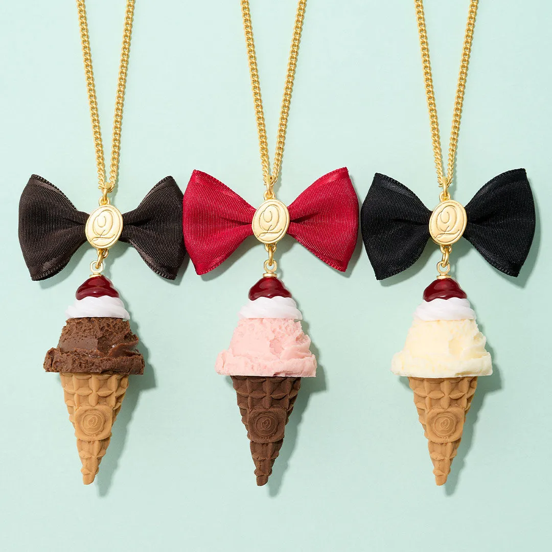 Cherry Whipped Cream Strawberry Ice Cream Necklace【Japan Jewelry】