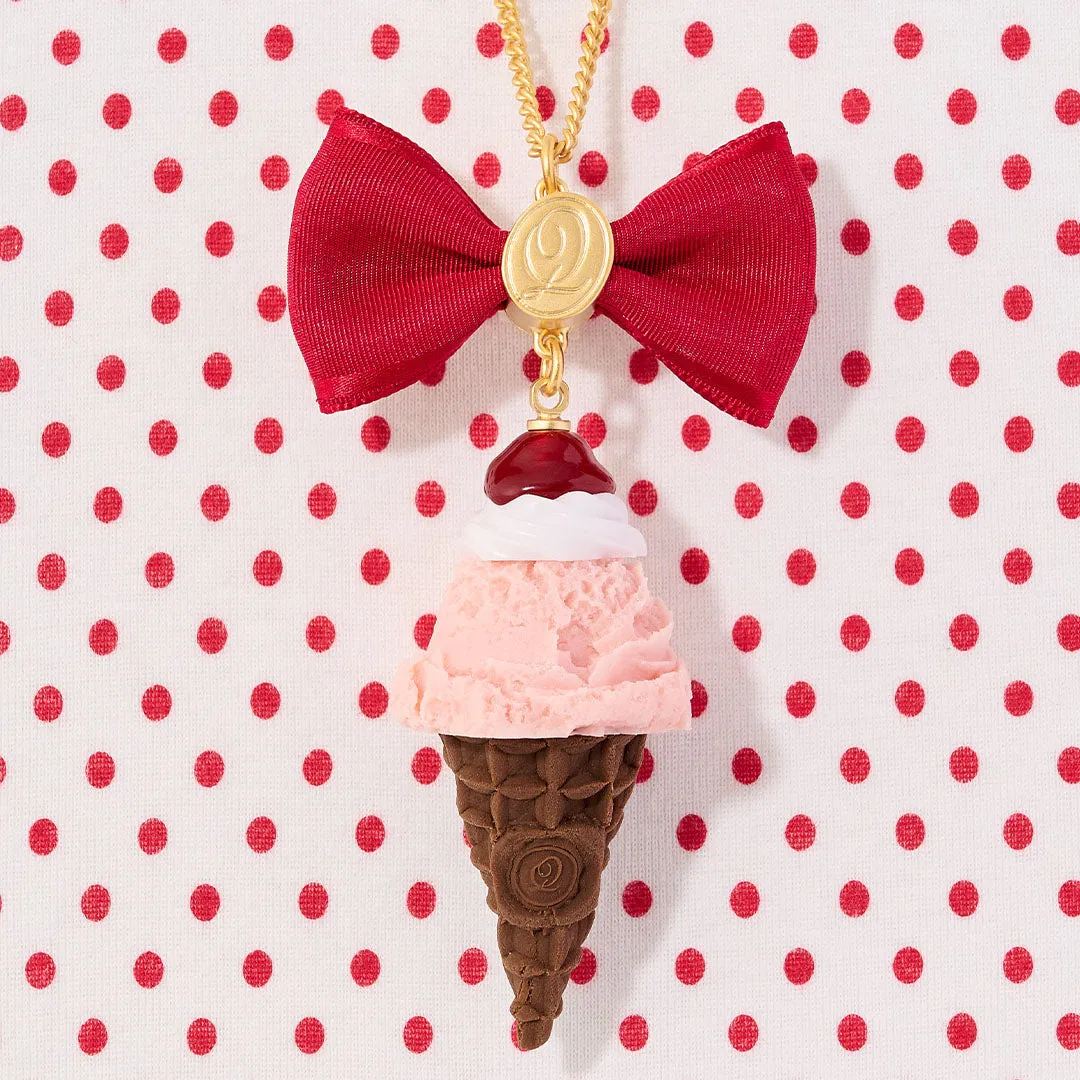 Cherry Whipped Cream Strawberry Ice Cream Necklace【Japan Jewelry】