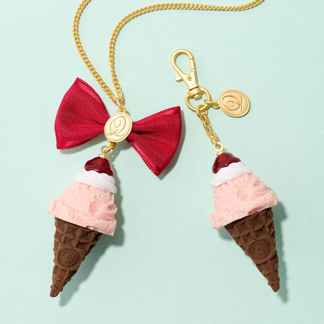 Cherry Whipped Cream Strawberry Ice Cream Necklace【Japan Jewelry】