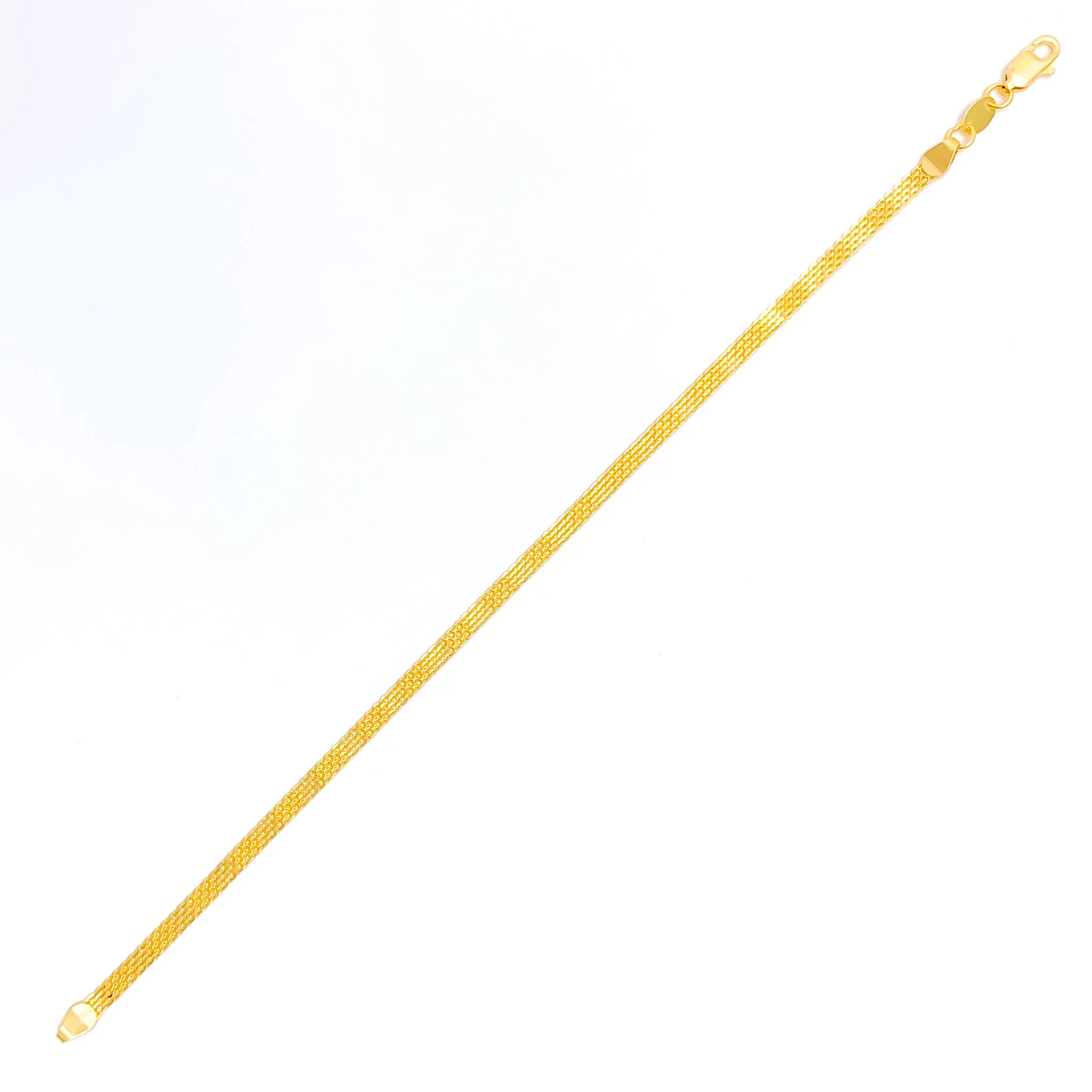 Chic Shimmering 22k Gold Chain Bracelet