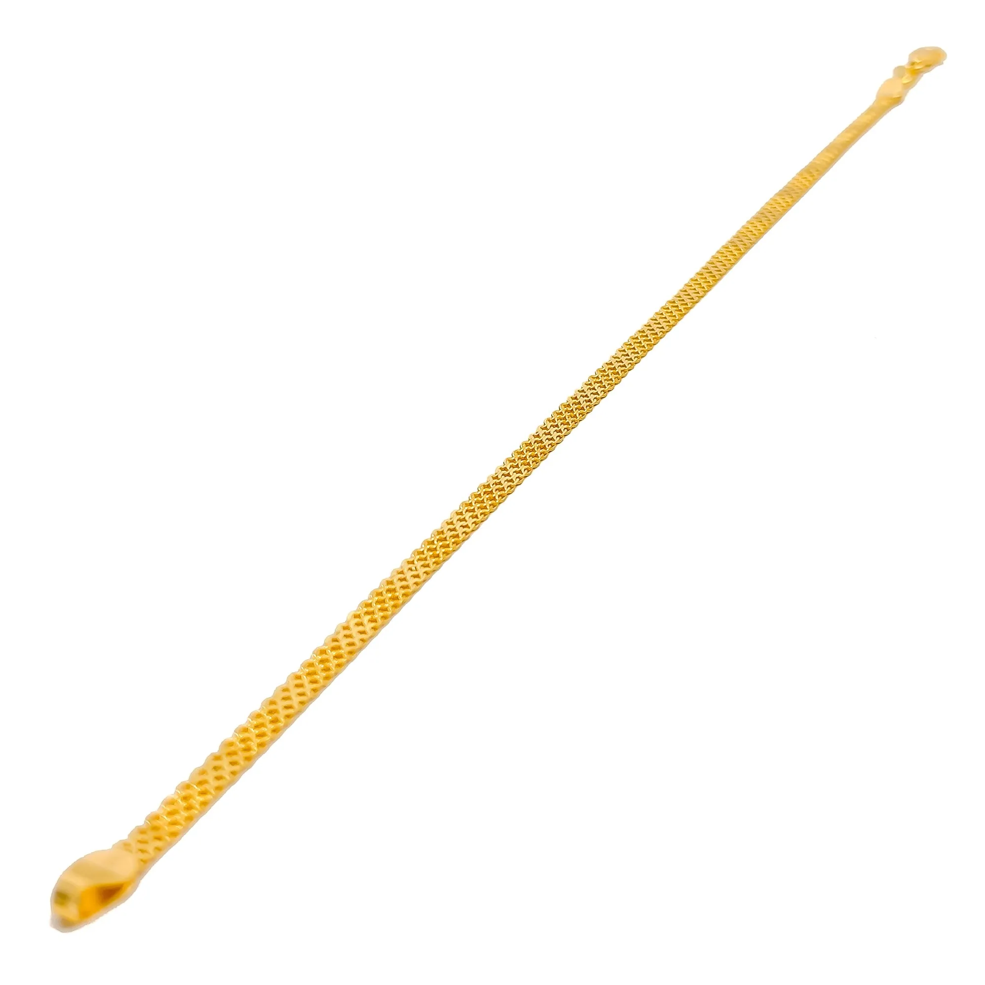 Chic Shimmering 22k Gold Chain Bracelet