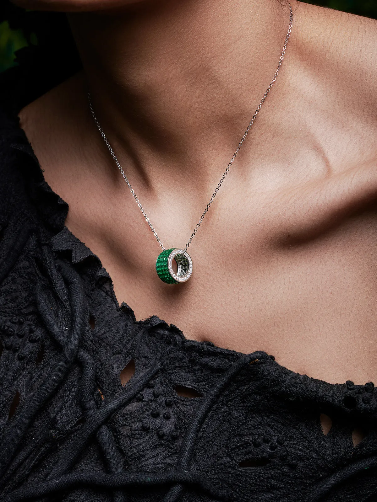 Circle Of Life Pendant With Silver Chain