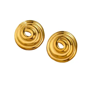 Circle Swirl Metal Studs