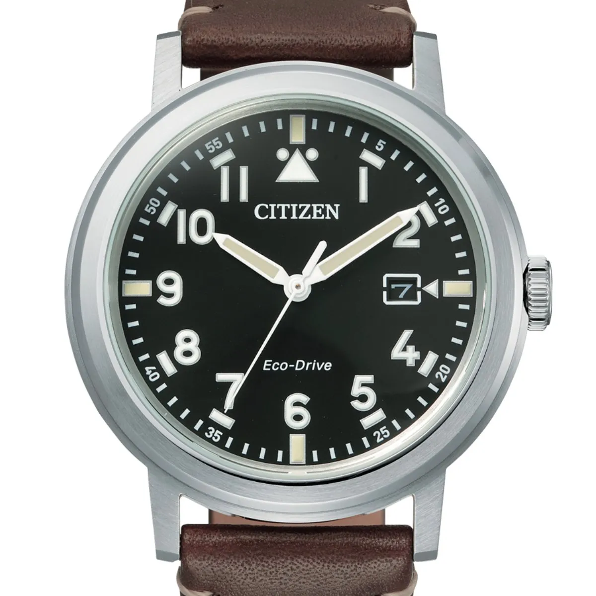 Citizen AW1620-21E AW1620-21 Black Dial Dress Leather Watch