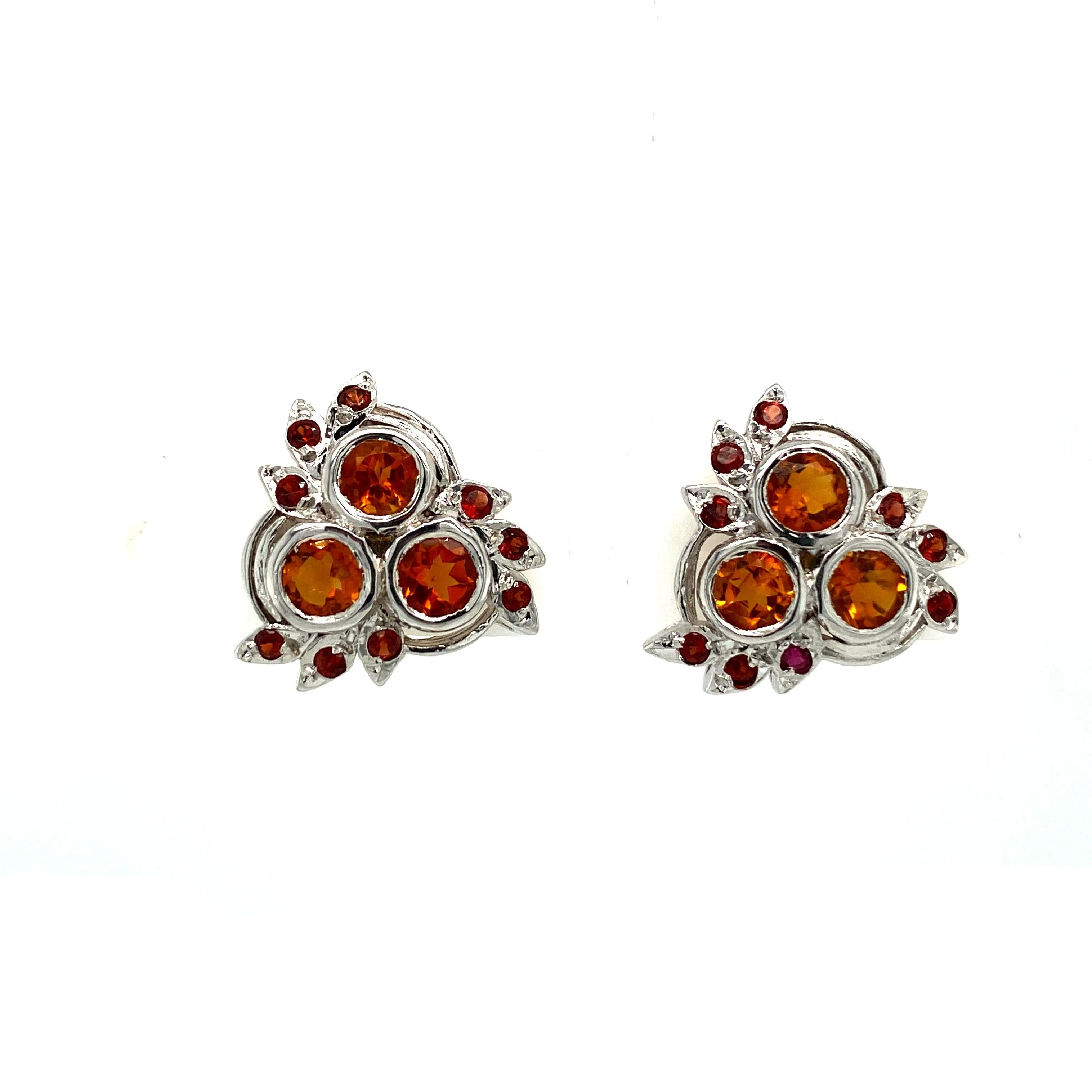 Citrine Earring in .925 Sterling Silver - KST 5011