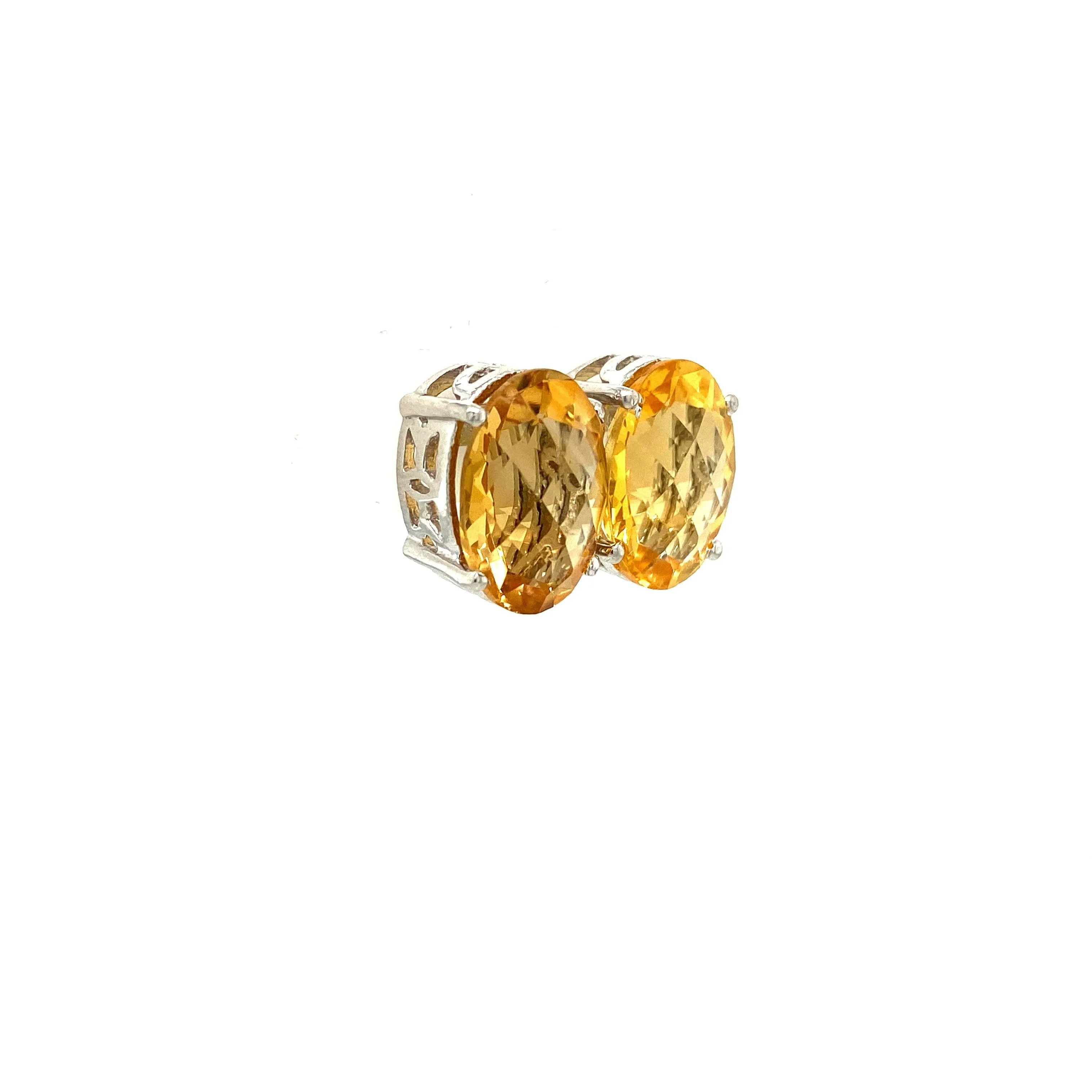 Citrine Earring in .925 Sterling Silver - KST 51269