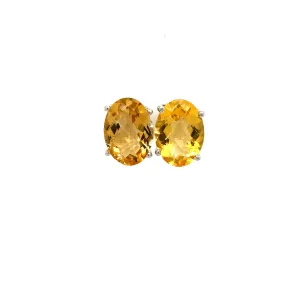 Citrine Earring in .925 Sterling Silver - KST 51269