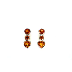 Citrine Earring in .925 Sterling Silver - KST 54035