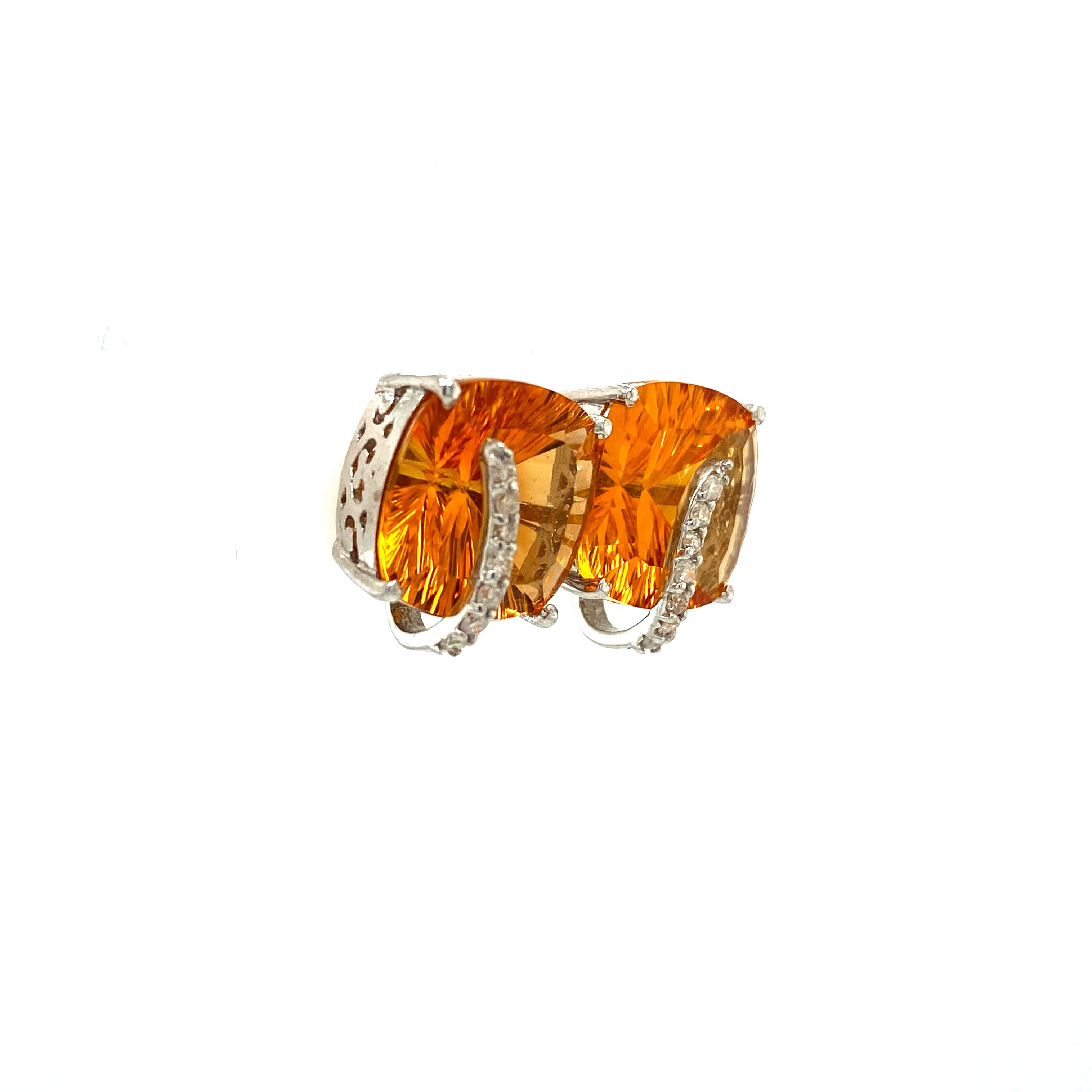 Citrine Earring in .925 Sterling Silver - KST 54205