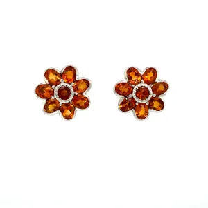 Citrine Earring in .925 Sterling Silver - KST 59297