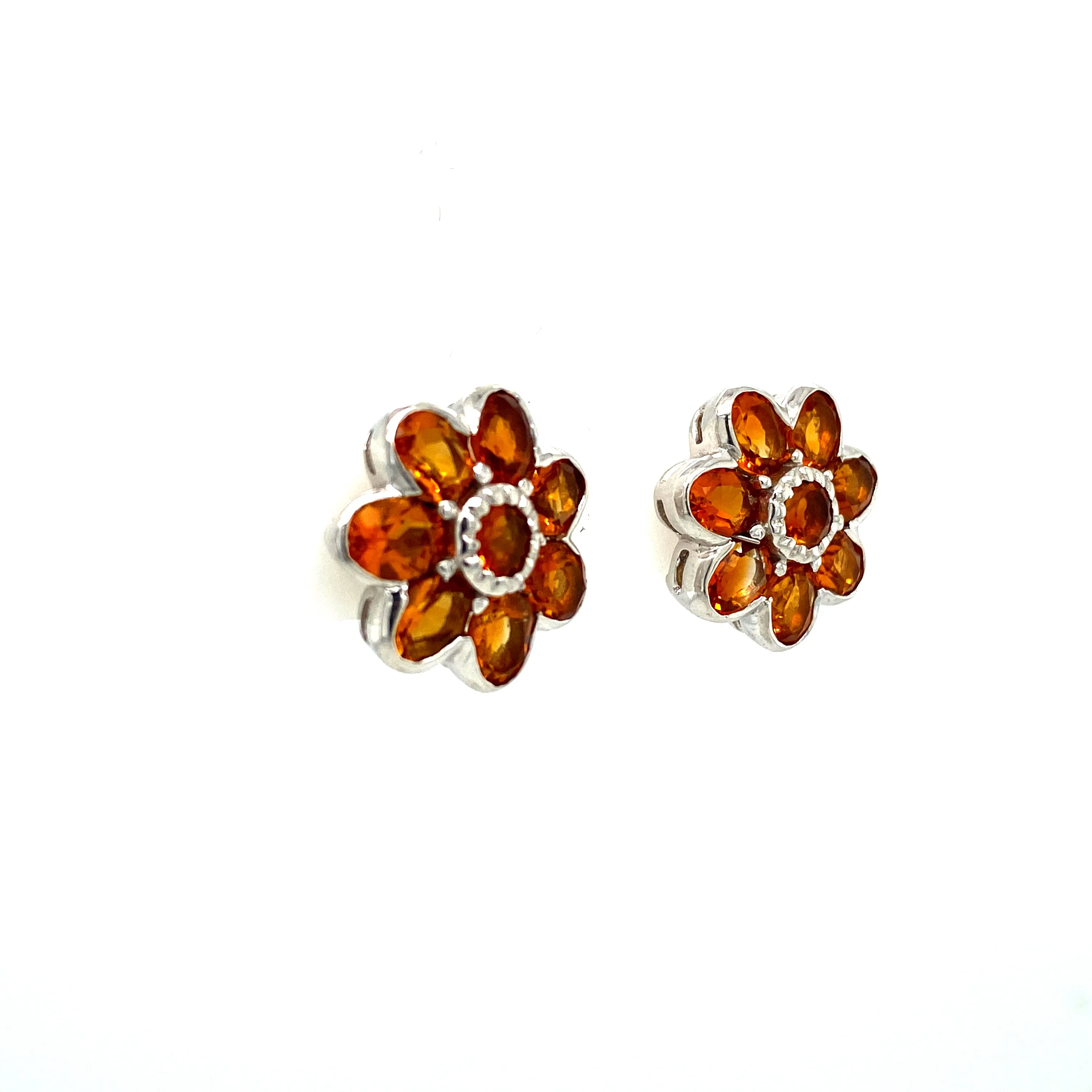 Citrine Earring in .925 Sterling Silver - KST 59297