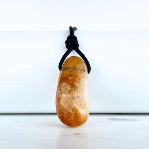 Citrine Nugget Gemstone OOAK Pendant - Exclusive Gem Pendant