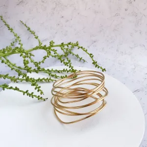 Claire 24K gold wire bracelet