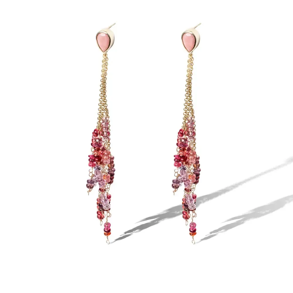 Cotton Candy Chain Stud Earrings