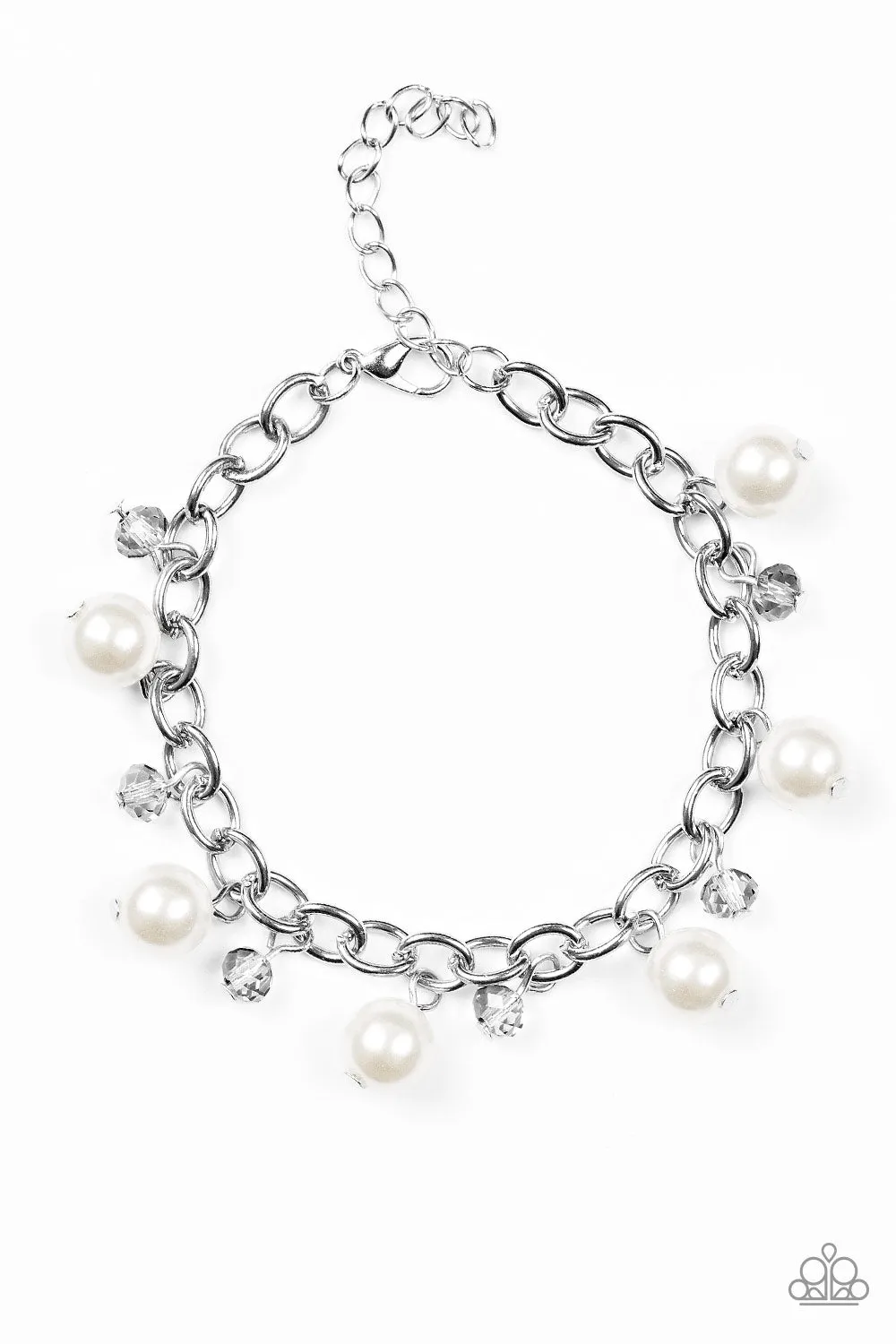 Country Club Chic - White Bracelet